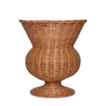 Stor urna i rotting med fot, höjd 40 cm