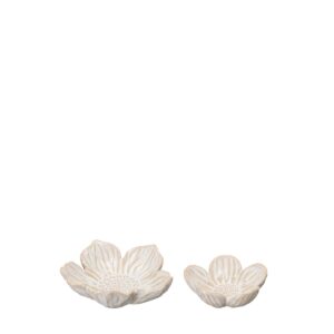 Dekorationsfat Ingrid i offwhite porslin i två storlekar