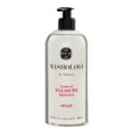 Handtvål PLEASURE Mimosa från Washologi i klar flaska med pump, 500 ml