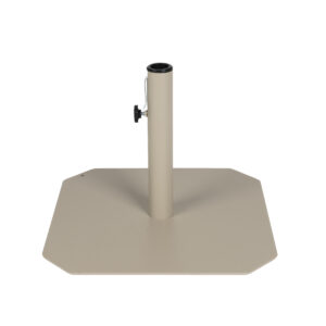 Parasollfot 50 cm beige i stål för parasoll med mittstång