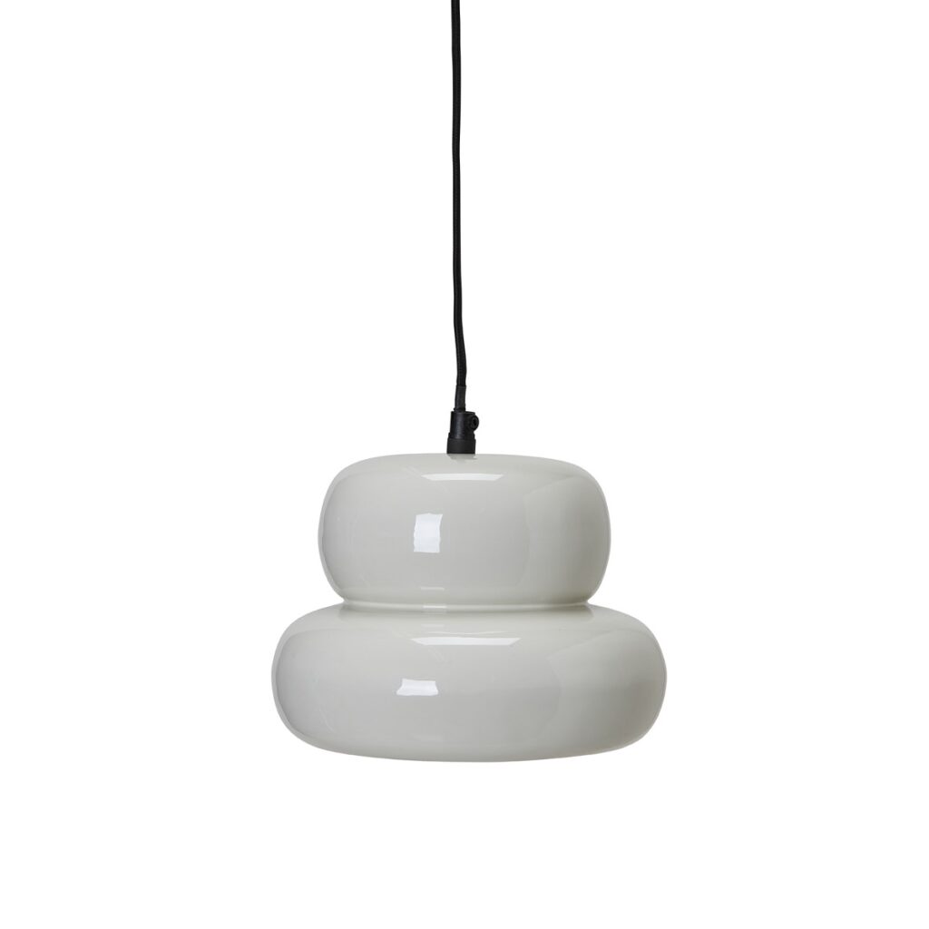 Taklampa PADOVA offwhite 22 cm pendellampa i metall med rund design
