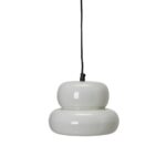 Taklampa PADOVA offwhite 22 cm pendellampa i metall med rund design