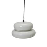 Taklampa PADOVA offwhite 27 cm rund pendellampa