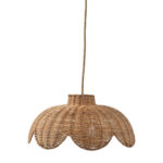 Taklampa STINA i naturfärgad rotting Ø40 cm – handflätad lampskärm i naturmaterial