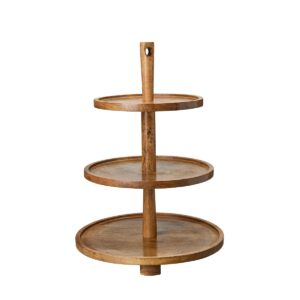 Våningsfat Celica i trä med tre nivåer för servering