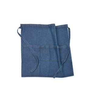 Förkläde Deni i denim av bomull med fickor framtill 70x65 cm