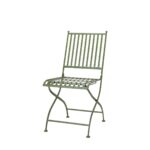 Trädgårdsstol Venice olivgrön hopfällbar i metall