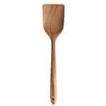 Stekspade i teak 34 cm med rundade kanter för skonsam matlagning