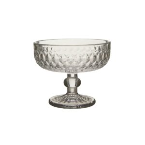 Coupéglas Elly i klart mönstrat glas på fot, 37 cl