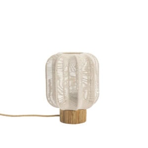 Bordslampa i bomullsrep och sjögräs offwhite/natur 30 cm