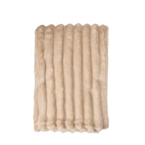 Pläd ISLA beige polyester 125x150 cm
