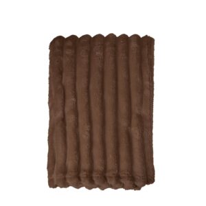 Pläd ISLA brun polyester 125x150 cm